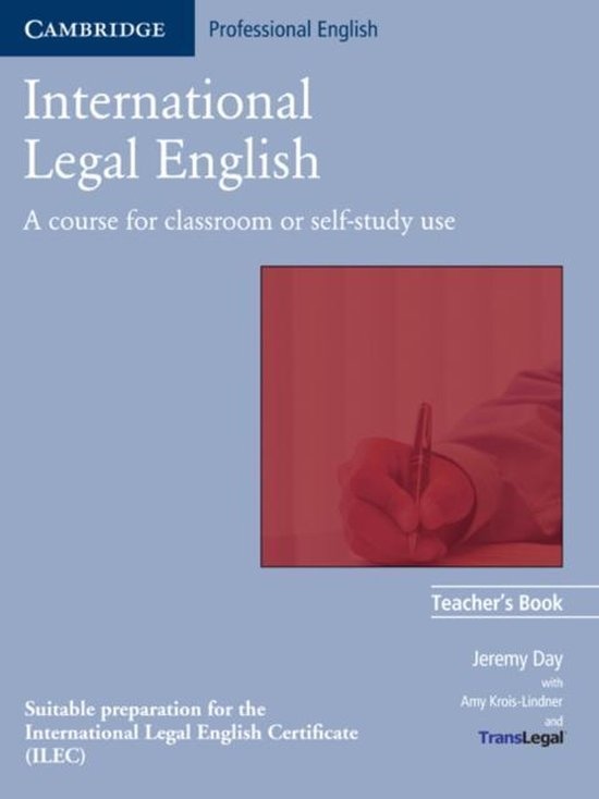 International Legal English Teacher�s Book