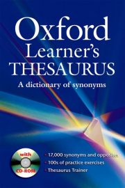 A synonyms dictionary written especially for learners. It groups words with similar meanings and explains the differences between them.