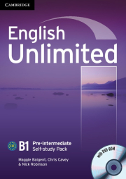 English Unlimited Pre-Intermediate Self-study Pack (Workbook with DVD-ROM)
