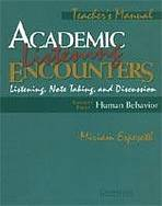 ACADEMIC LISTENING ENCOUNTERS - HUMAN BEHAVIOR (Teachers Manual)