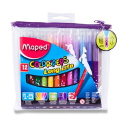 Maped Color�Peps- barevn� fixy s pouzdrem na zip 12 barev