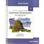 GRAMMAR DIMENSIONS 1 LESSON PLANNER