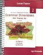 GRAMMAR DIMENSIONS 2 LESSON PLANNER