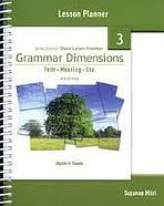 GRAMMAR DIMENSIONS 3 LESSON PLANNER