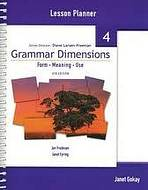 GRAMMAR DIMENSIONS 4 LESSON PLANNER
