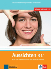 Aussichten B1.1, Kurs-/Arbeitsbuch + 2 Audio-CDs + DVD