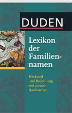 DUDEN-LEXIKON DER FAMILIENNAMEN
