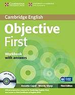 Objective First 3rd edition Workbook with answers with Audio CD