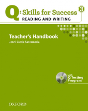 Q: Skills for Success Reading & Writing 3 (Intermediate) Teacher�s Book with Testing Program CD-ROM