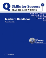 Q: Skills for Success Reading & Writing 4 (Upper Intermediate) Teacher�s Book with Testing Program CD-ROM