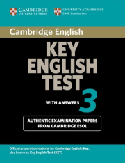 Cambridge KET 3 contains four complete papers for the Cambridge Key English Test from University of Cambridge ESOL Examinations.