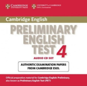 Cambridge Preliminary English Test 4 contains complete PET past papers from Cambridge ESOL. 