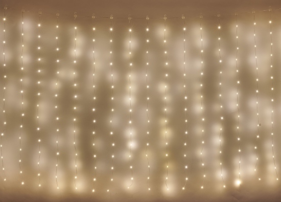 Osvětlení záclona 1,7 x 1,5m, 180 LED, teplá bílá Anděl Přerov s.r.o.