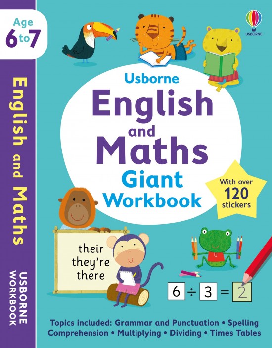 Usborne English and Maths Giant Workbook 6-7 Usborne Publishing