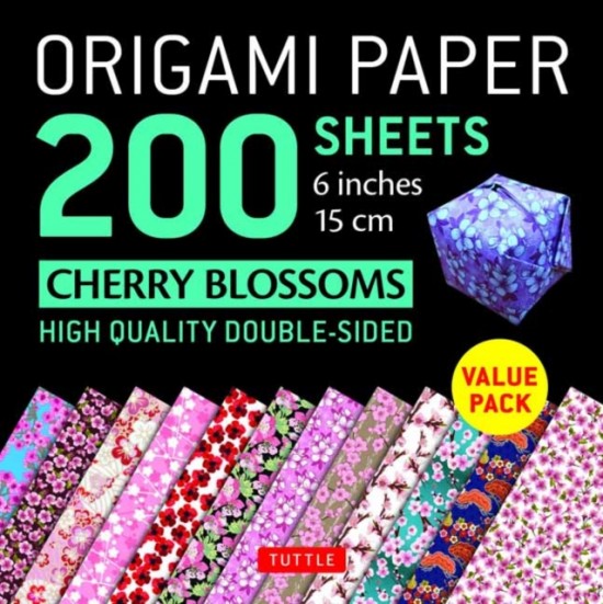 Origami Paper 200 sheets Cherry Blossoms 6 inch (15 cm) : High-Quality Origami Sheets Printed with 12 Different Colors Instructions for 8 Projects Inc nezadán