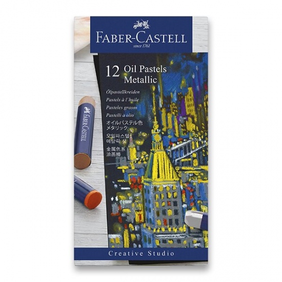 Olejové pastely Faber-Castell Metallic 12 barev Faber-Castell