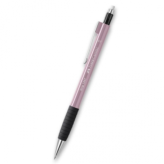 Mechanická tužka Faber-Castell Grip 1347 0,7 mm, výběr barev růžová Faber-Castell