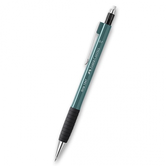 Mechanická tužka Faber-Castell Grip 1347 0,7 mm, výběr barev zelená Faber-Castell