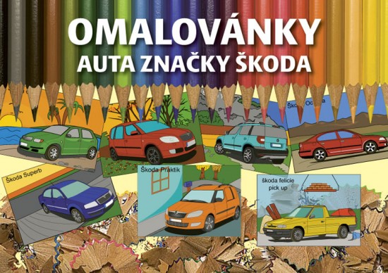 Omalovánky auta značky Škoda AJSHOP.cz