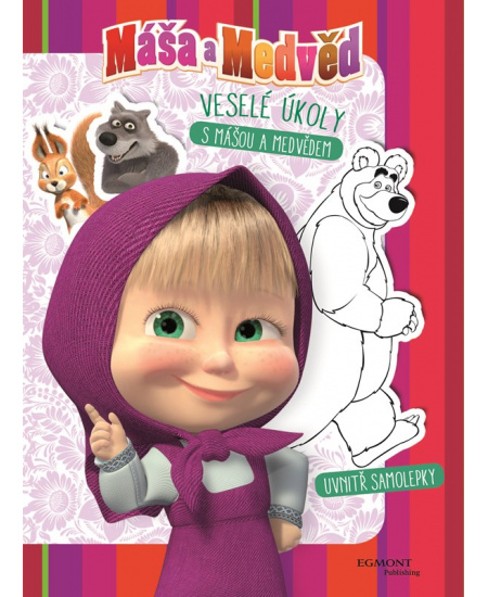 Máša a medvěd - Veselé úkoly s Mášou a medvědem - Uvnitř samolepky