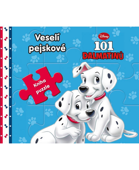 101 Dalmatinů - Veselí pejskové - Kniha puzzle