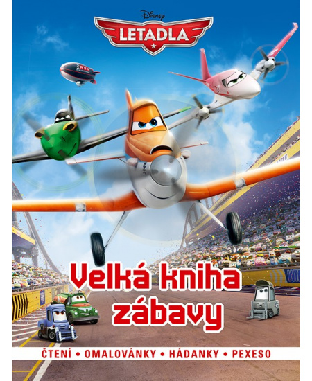 Letadla - Velká kniha zábavy - čtení, omalovánky, hádanky, pexexo