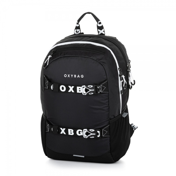 Studentský batoh OXY Sport Black a White KARTONPP