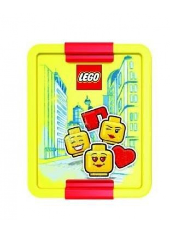Box na svačinu LEGO ICONIC Girl - žlutá/červená