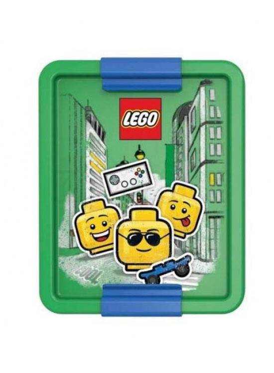 Box na svačinu LEGO ICONIC Boy - modrá/zelená
