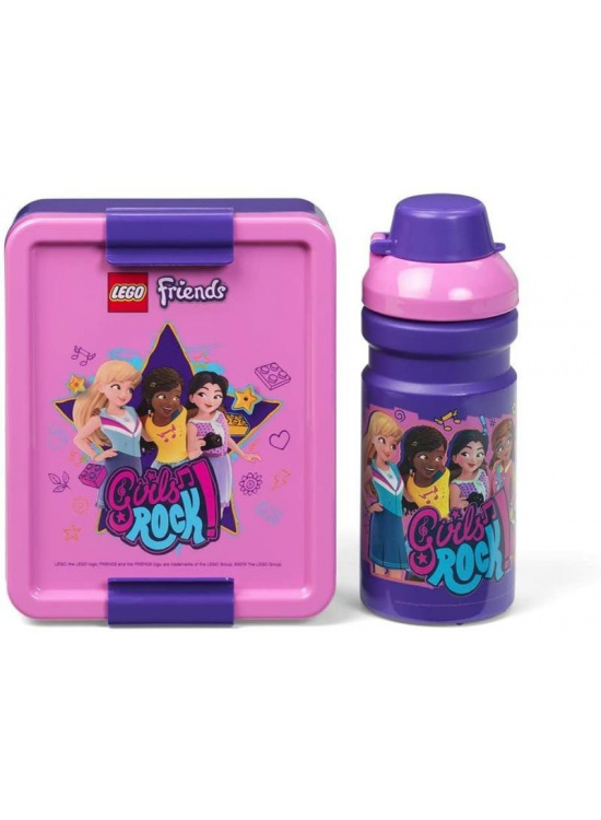 Svačinový set LEGO Friends Girls Rock (láhev a box) - fialová SmartLife s.r.o.
