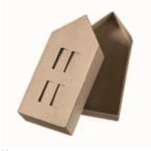 Krabička PappArt z papermaché k dotvoření, 7,5 x 5 x 16,5 cm - Domeček 1 Aladine