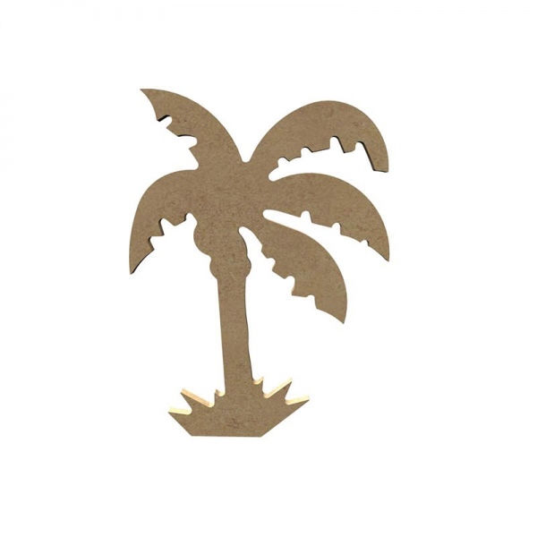 Dřevěný výřez k dekoraci Gomille, 15 cm – palma Aladine