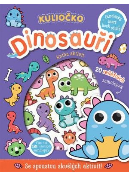 Kuliočko Dinosauři 20 reliéfních samolepek