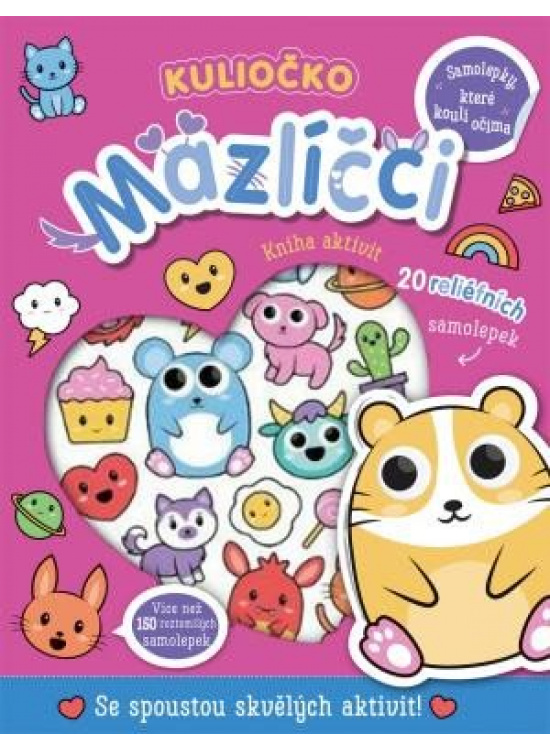 Kuliočko Mazlíčci 20 reliéfních samolepek