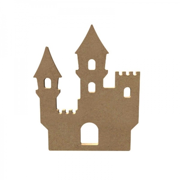 Dřevěný výřez k dekoraci Gomille, 15 cm – hrad Aladine