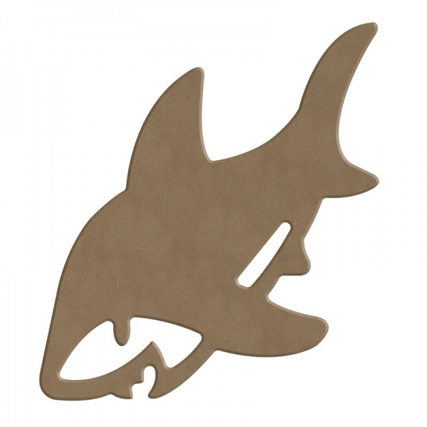Dřevěný výřez k dekoraci Gomille, 15 cm – žralok malý Aladine