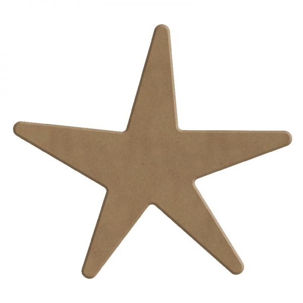 Dřevěný výřez k dekoraci Gomille, 13 cm – hvězdice Aladine