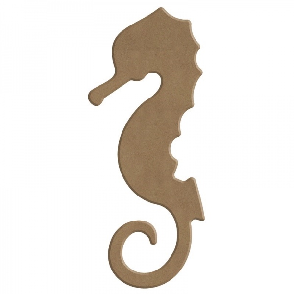 Dřevěný výřez k dekoraci Gomille, 14 cm – mořský koník Aladine