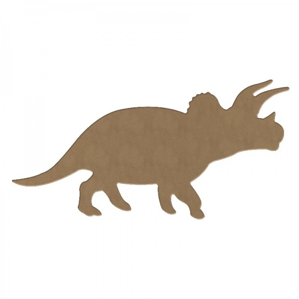 Dřevěný výřez k dekoraci Gomille, 29 x 15 cm – triceratops velký Aladine
