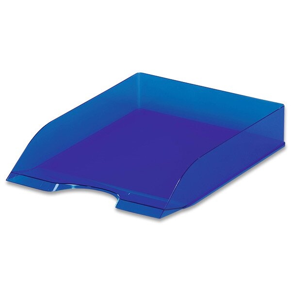 Kancelářský odkladač Durable Basic transparentní, výběr barev transp. modrá Durable