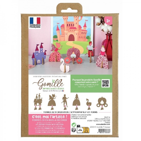 Dřevěná hrací sada k dotvoření Gomille – princezny Aladine