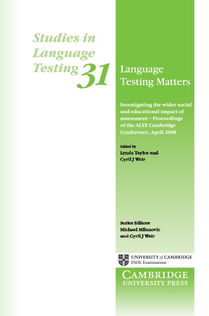 Language Testing Matters Cambridge University Press