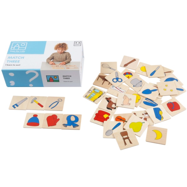 Toys for life - Najdi trojici Montessori