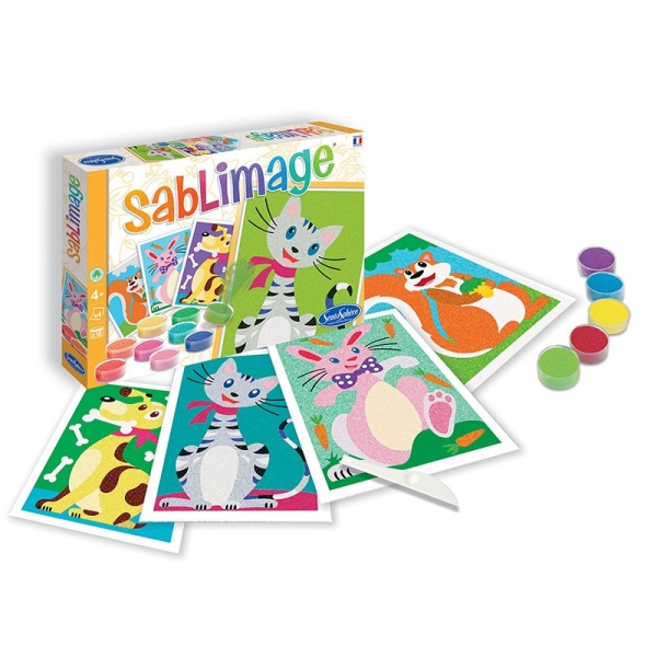 Sablimage - Pískové obrázky - Zvířata Montessori