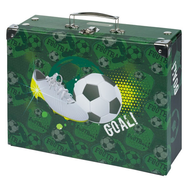 BAAGL Skládací školní kufřík Fotbal s kováním Presco Group