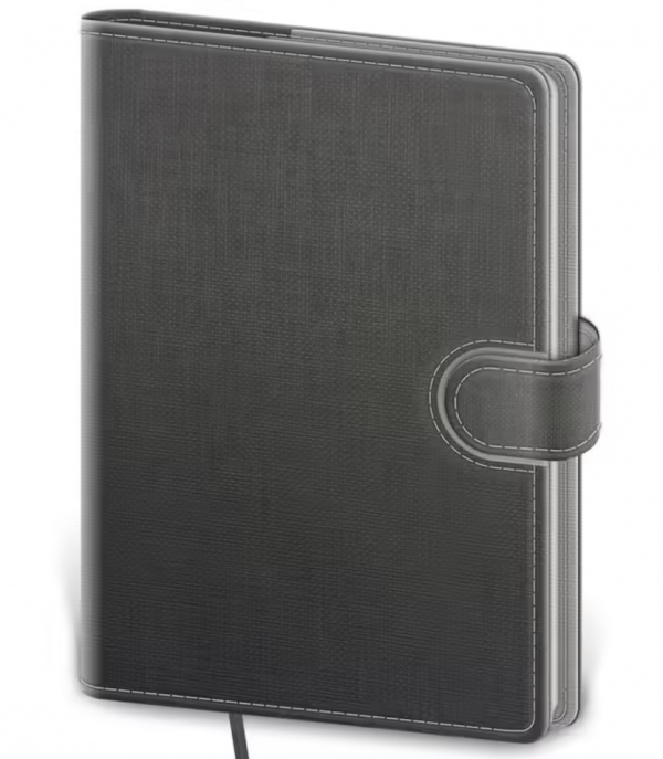Linkovaný zápisník Flip L šedo/šedý Helma 365