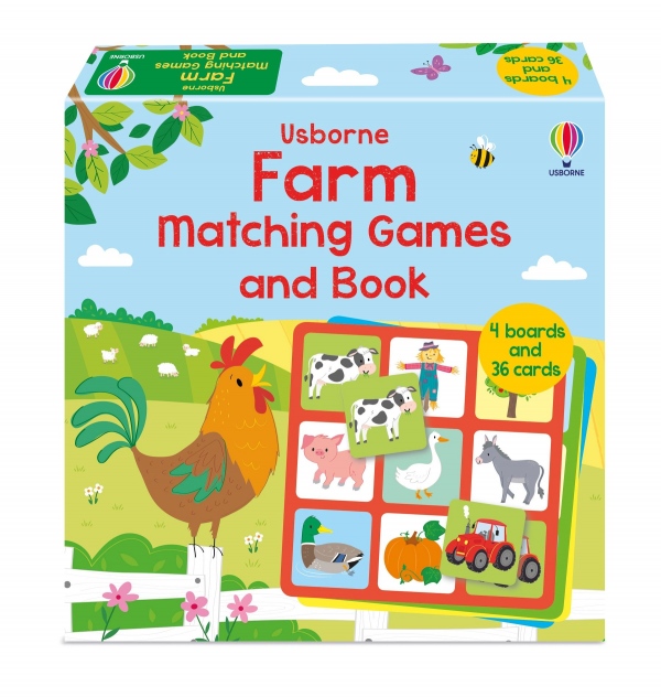Farm Matching Games and Book Usborne Publishing