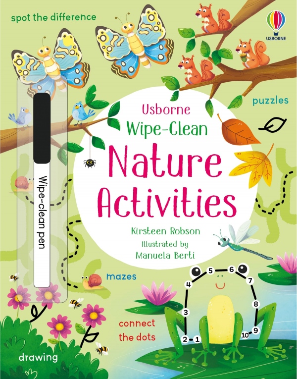 Wipe-Clean Nature Activities Usborne Publishing