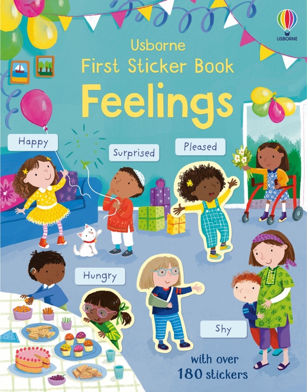 First Sticker Book Feelings Usborne Publishing