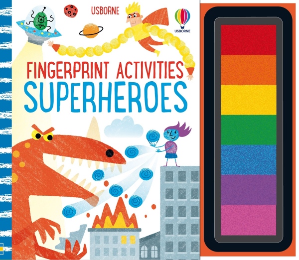 Fingerprint Activities Superheroes Usborne Publishing